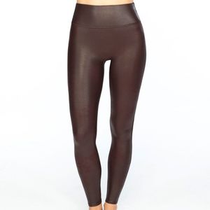 SPANX Seamless Leather Leggings